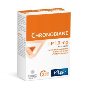 PILEJE Chronobiane LP 1,9 mg Une boîte contient 60 comprimés bi-couche