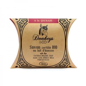 Donkeys & Co - Savon au lait d'anesse Grenade BIO - pain 100 g