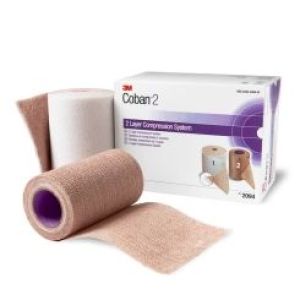 3M Coban 2 1 Confort 10*2,7Cm +1 Compression Cohesive 10*4,7Cm Bande 10 Cm 2