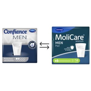 Confiance Men 2 Gouttes Protection Anatomique Sachet 14