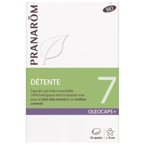 Pranarôm Oléocaps+ 7 Détente Bio 30 Capsules