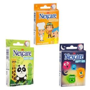 Nexcare Happy Kids - Pansements Metiers 2 Tailles (10 Pans 19*72Mm + 10 Pans 25*72Mm) Boite 20