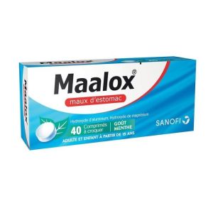 MAALOX MAUX D'ESTOMAC COMPRIME A CROQUER B/40