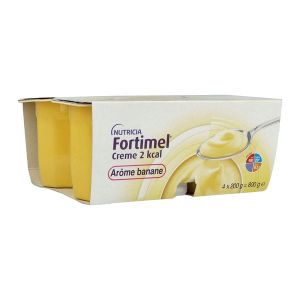 FORTIMEL CREME 2 KCAL DADFMS, arôme banane, 200 g x 4