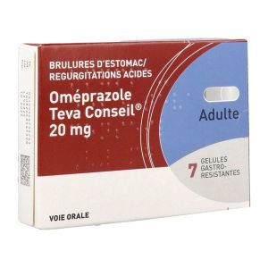Omeprazole Teva Conseil 20 Mg Gelule Gastro-Resistante B/7