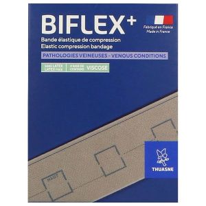 BIFLEX PLUS N° 16 LEGERE Bande de contention étalonnée, force 2, 46 cN/cm à 100 cN/cm, chair, 3,5 m x 10 cm, unité