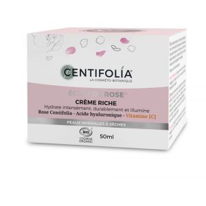 Centifolia Crème riche. Eclat de rose BIO - pot 50 ml