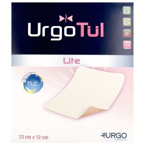 URGOTUL LITE Pansement hydrocellulaire lipido-colloïde extra mince, 13 cm x 12 cm (ref. 552188), bt 10