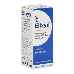 ELIXYA Solution ophtalmique hydratante, lubrifiante pour instillation oculaire, fl 10 ml