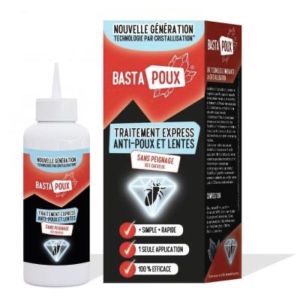 BASTA POUX TRAITEMENT EXPRESS ANTIPOUX ET LENTES Lotion antipoux, antilentes, dispositif médical, fl 100 ml