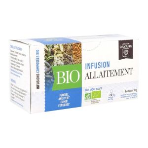 DAYANG INFUSION BIO ALLAITEMENT Mélange de plantes pour tisane, infusette, bt 20