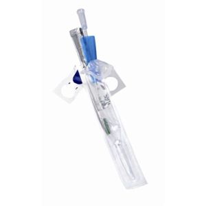 LIQUICK BASE Sonde vésicale prélubrifiée, béquillée, type Tiemann, homme, CH 16, code couleur orange (ref. 631016), bt 30