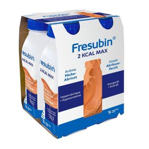 FRESUBIN 2 KCAL DRINK MAX AROMES SUCRES Denrée alimentaire destinée à des fins médicales spéciales, pêche - abricot, 300 ml x 4
