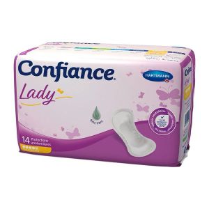 CONFIANCE LADY ABSORPTION 5 G PROTECTION ANATOMIQUE Protection anatomique hypoallergénique pour incontinence urinaire, femme, sac 14