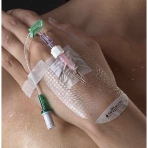 IV3000 1 HAND Pansement film transparent, adhésif, stérile, 10 cm x 12 cm (ref. 4008), bt 10