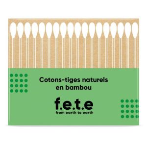 Coton tige en bambou - boite 100 cotons tiges