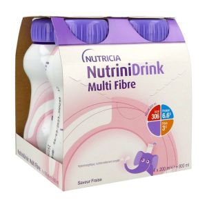 NUTRINIDRINK MULTI-FIBRE FRAISE SOL BUV BOUTEILLE 200 ML 4