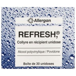 REFRESH Collyre, boîte 30 récipients unidoses 0,4 ml