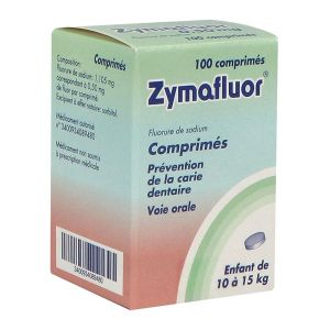 ZYMAFLUOR Comprimé 0,5 mg, boîte 1 tube 100