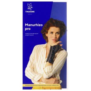 MANURHIZO PRO Attelle de poignet pouce d'immobilisation, rigide, à système de serrage rapide, droit, taille 1, unité