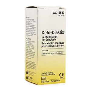 KETO DIASTIX Bandelette réactive, bt 50