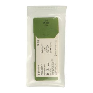 Monosof Sn760 P15 Noir 0,7 6/0 75 3/8 Triangulaire 16Mm Aiguille 1