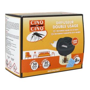 Cinq Sur Cinq Diffuseur Electrique+Rechare Liquide+Tablettes Recharge 30