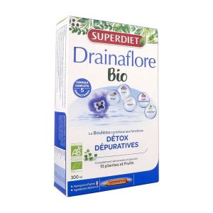 Superdiet Drainaflore Bio - 20 ampoules