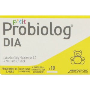 P'TIT PROBIOLOG DIA Poudre à diluer, complément alimentaire à base de ferment lactique, bt 10