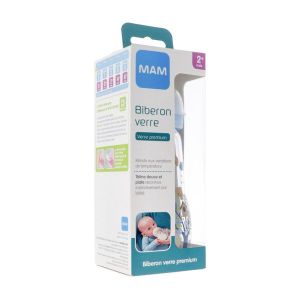 Mam Biberon 1Er Age Verre Tetine Debit 2 260 Ml Bleu 1
