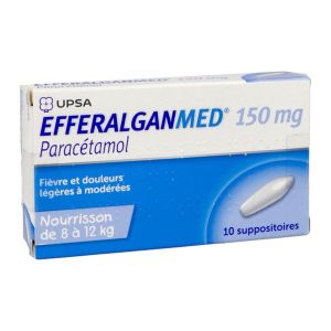 EFFERALGANMED Suppositoire 150 mg, boîte 10