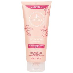 Laino Gel Douche Hydratant A La Pulpe De Peche Blanche Bio Tube 200 Ml 1