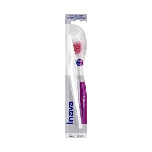 INAVA PROTHESE S10 Brosse à dents, 4 rangs, pour prothèse dentaire, unité