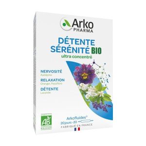 Arkofluides Detente Sommeil Bio Liquide Amp 10 Ml 20