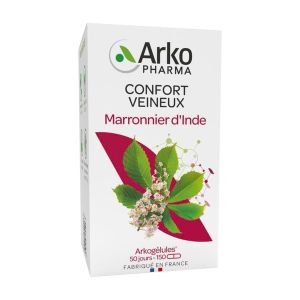ARKOGELULES MARRONNIER D'INDE BIO Gélule, complément alimentaire à base de marronnier d'Inde, bt 45