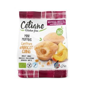 Celiane Mini muffins confiture d'abricot-coing BIO (x8) - 200 g