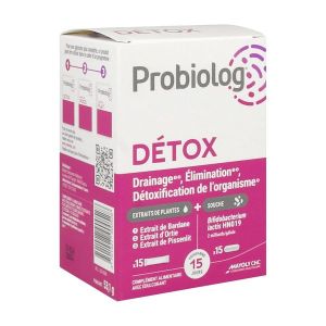 Probiolog Détox 15 gélules + 15 sticks