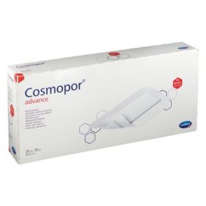 Cosmopor Advance- Pansements Adhesifs Steriles Avec Compresse Absorbante 25*10 Cm 10