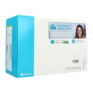 SENSURA MIO FLEX POCHE OUVERTE MAXI Poche vidable système 2 pièces, couplage adhésif, prédécoupée, transparente, diamètre 70 mm (ref. 122539), bt 30