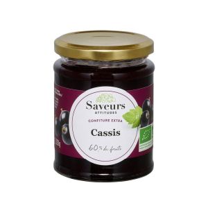 Saveurs & Fruits Confiture extra Cassis de France BIO - pot 320 g