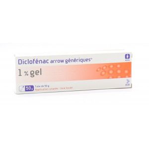 DICLOFENAC ARROW GENERIQUES 1 % gel 50 g en tube