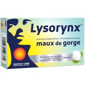 Lysorynx Comprime A Sucer Edulcore Au Sorbitol Et A La Saccharine B/36