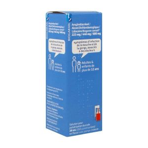 Amylmetacresol/Alcool Dichlorobenzylique/Lidocaine Biogaran Conseil 223 Mg/ 446 Mg/ 600 Mg Sol Pulv Buccale 1 Flacon(S) Pressurise(S) [153] En Verre D