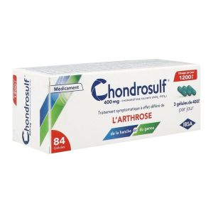 Chondrosulf 400 Mg (Chondroitine Sulfate Sodique) Gelules B/84