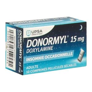 DONORMYL 15 MG COMPRIME PELLICULE SECABLE B/10