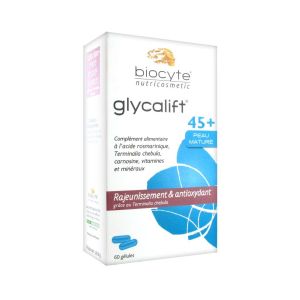 Biocyte Glycalift Rajeunissement & Antioxydant 45+ Peau Mature 60 Gélules