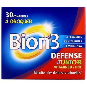BION3 DEFENSE JUNIOR Comprimé à croquer, complément alimentaire à visée immunitaire, bt 30