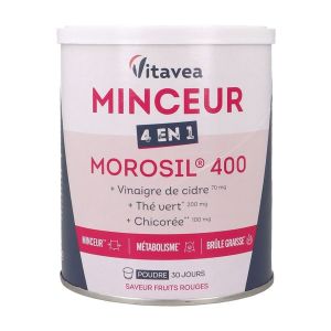 VITAVEA MINCEUR 4 EN 1 MOROSIL 400 Poudre à diluer, complément alimentaire à visée minceur, pot 240 g
