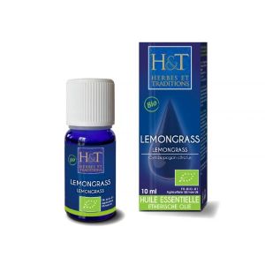 Herbes & Traditions HE Lemongrass verveine des indes (Cymbopogon citratus) Bio - 10 ml
