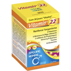 VITAMIN' 22 SPECIFIC HOMME Gélule, complément alimentaire tonifiant, bt 60
